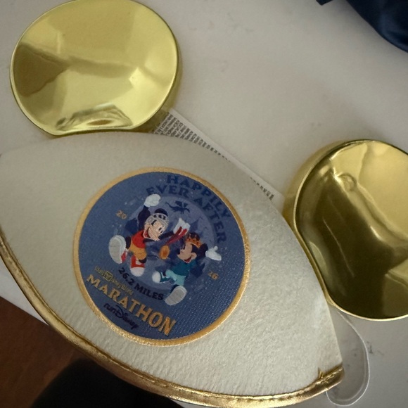 Disney Accessories - 2026 Gold and White Walt Disney world Marathon finisher exclusive Mickey Ears